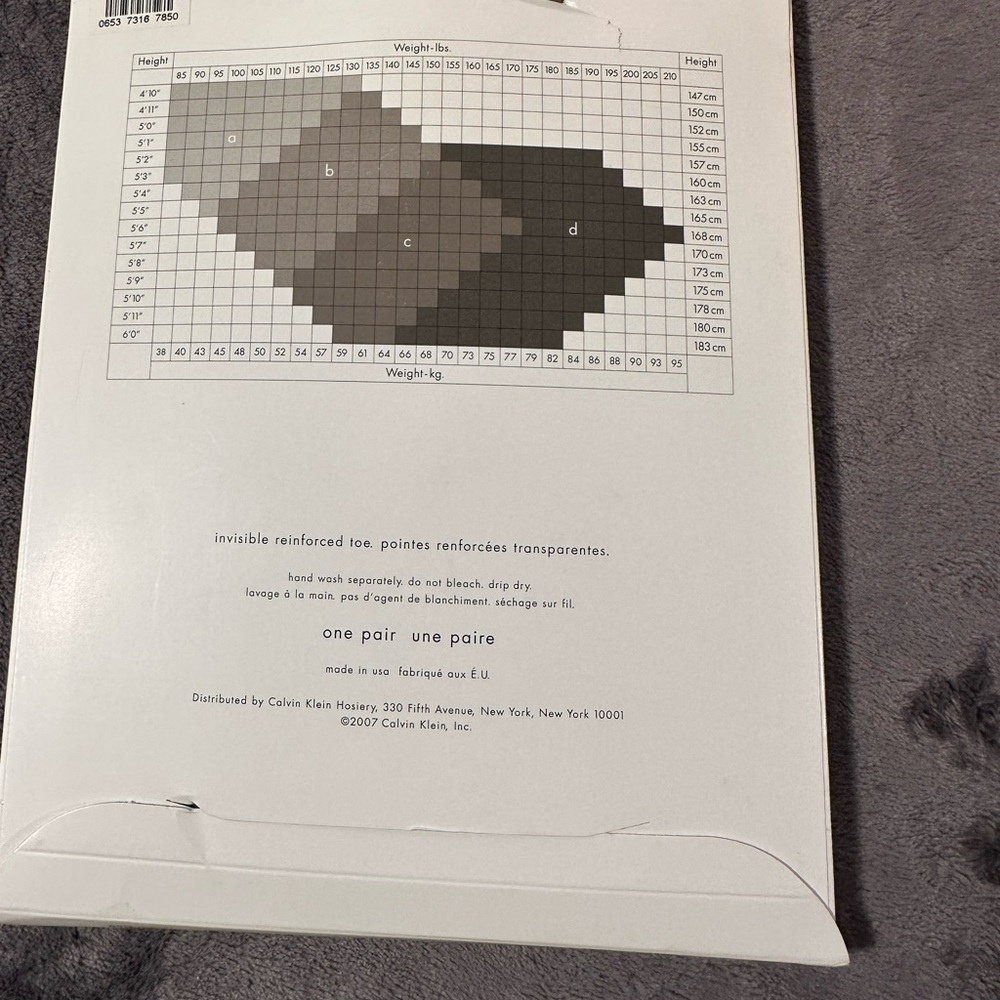 Calvin Klein Swirly Control Top Tights Black Abstract Pattern Style A66 Size B - Picture 2 of 3